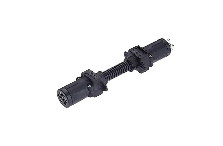 Narva 6 Pin Small Round Socket on Car to 7 Pin Small Round Plug on Trailer, 82210BL