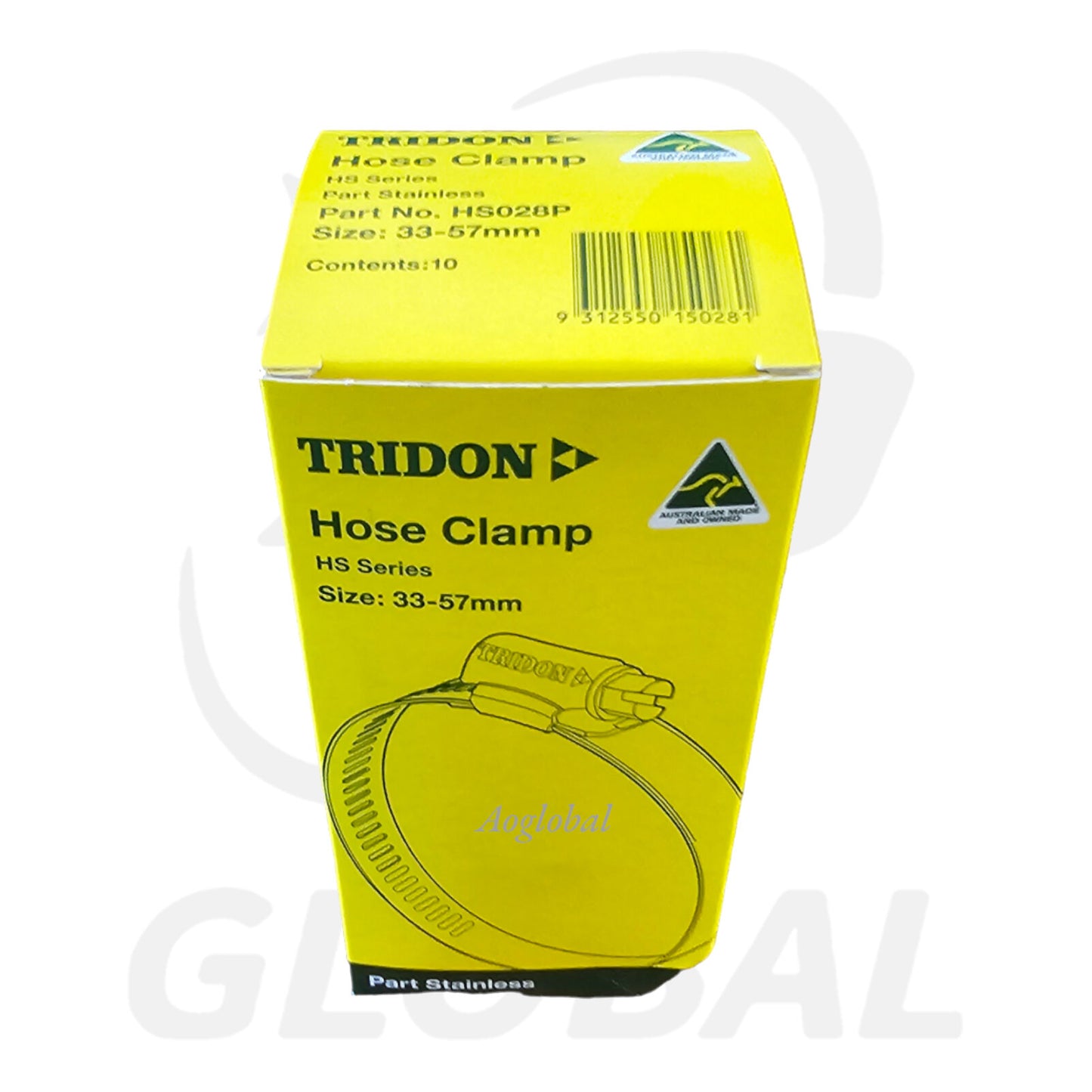 Tridon Hose Clamp 33-57mm HS028P - pack of 10