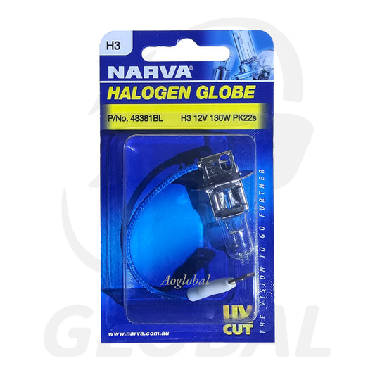 Narva Halogen Globe H3-48381BL 12V 20/5W Pk2