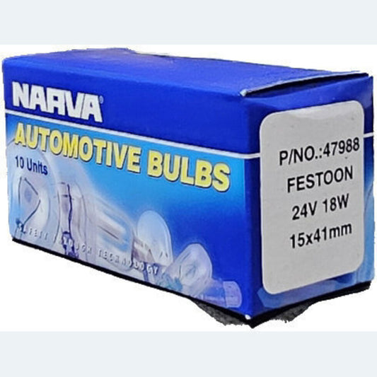 Narva 24V 18W 15x41 Fest-Price for (box/10).47988