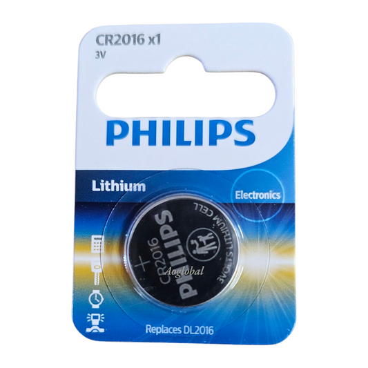 PHILIPS CR2016 Lithium Coin Battery – 3V Button Cell ( 1-Blister Pack)"Buy 10 blisters, get 10% off"