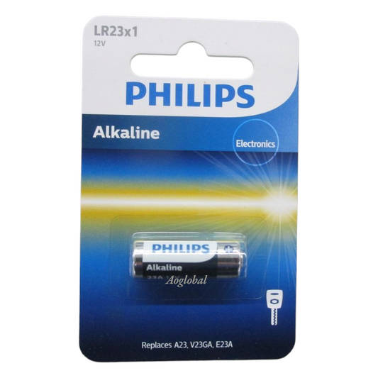 PHILIPS LR23A Alkaline Battery – 12V Miniature Cell (1-Blister Pack) "Buy 10 blisters, get 10% off"