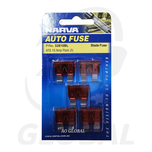 Narva Blade Fuse 52810BL - Size: ATS 10 Amp