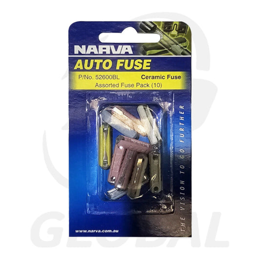 NARVA Assorted Fuse Pack Ceramic Fuse. 52600BL