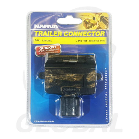 NARVA 7 PIN flat Plastic Socket 82042BL