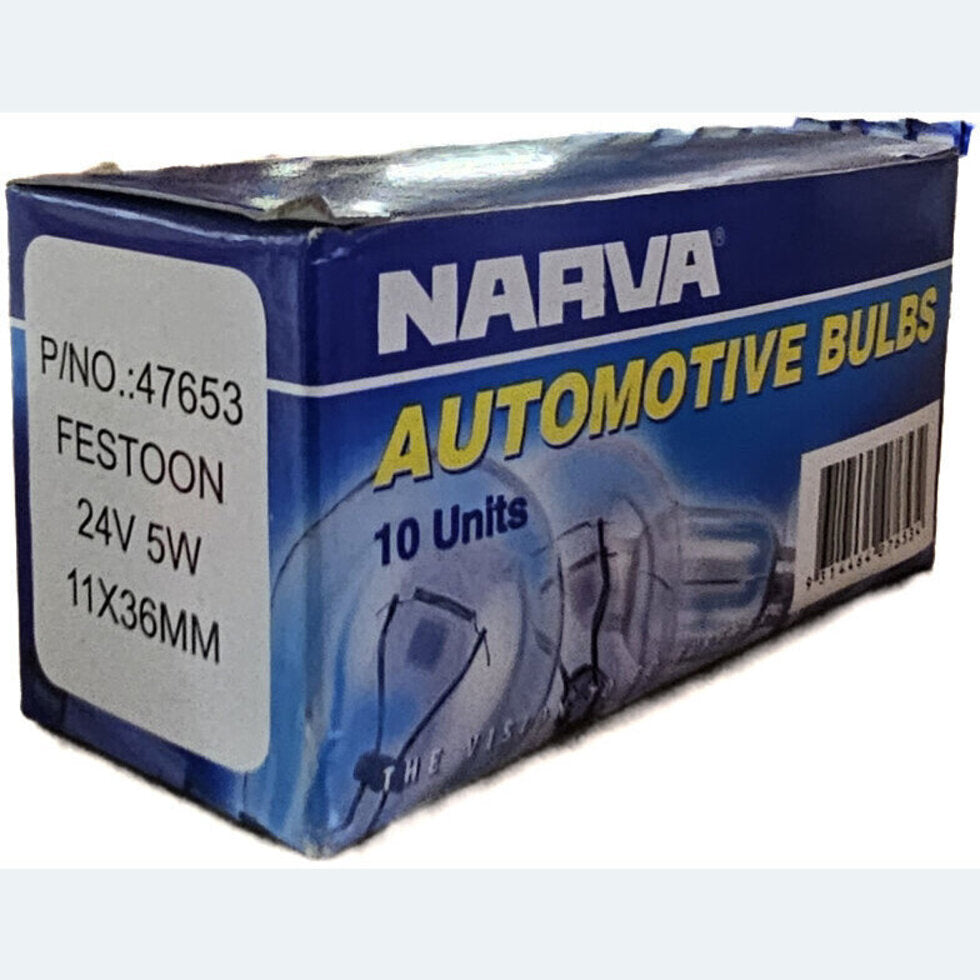Narva 24V 5W 11x36 Fest-Price for (box/10's) 47653