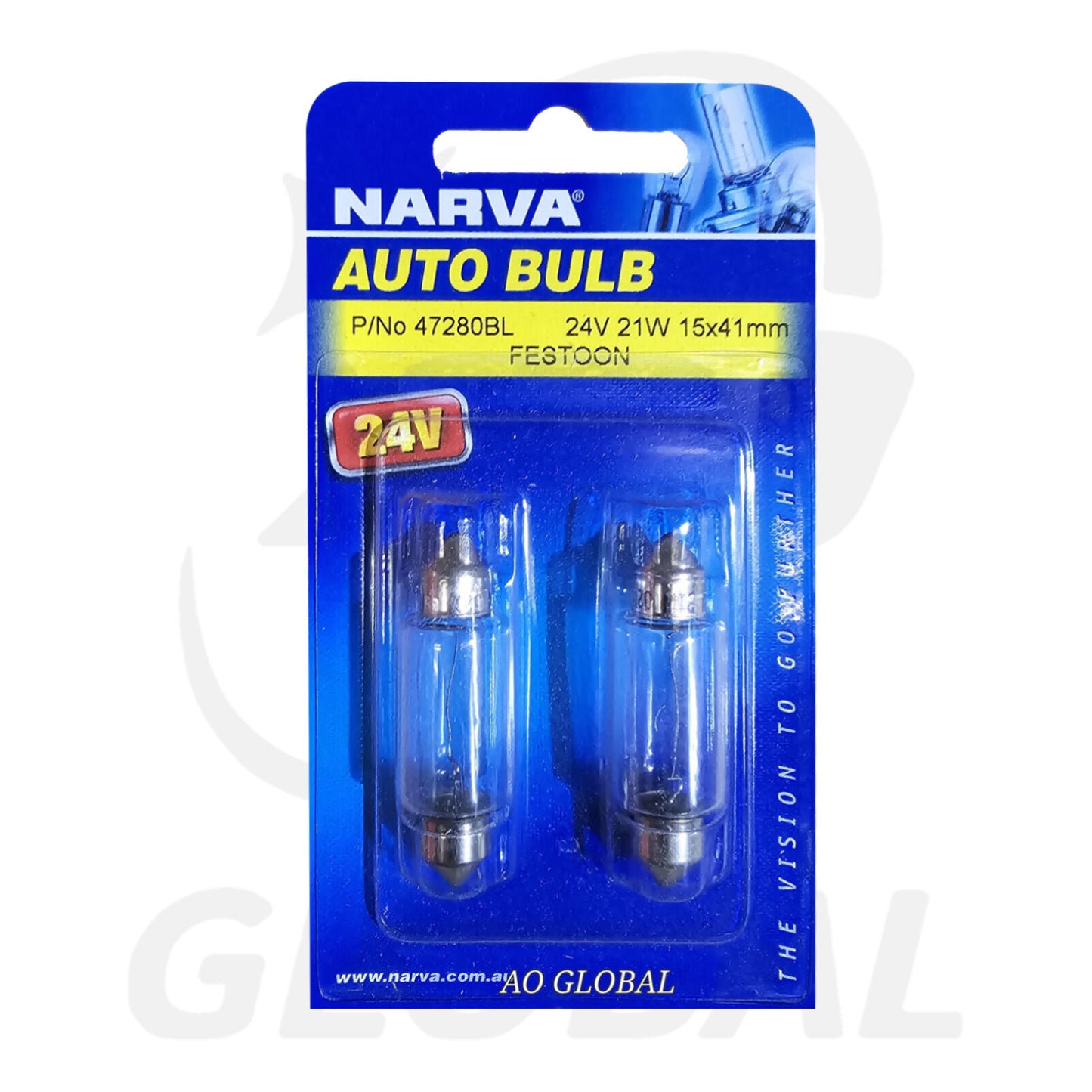 Narva 24V 3W BA7s Bulb -Price for 1 box(10pcs) 47283