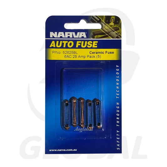 Narva Auto Ceramic Fuse 25amp. 52625BL