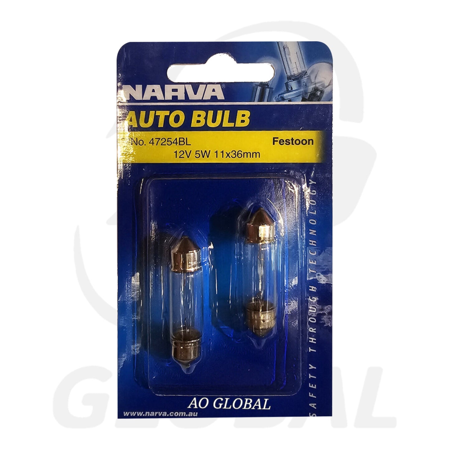 Narva AUTO BULB Festoon 12V 5W 47254BL