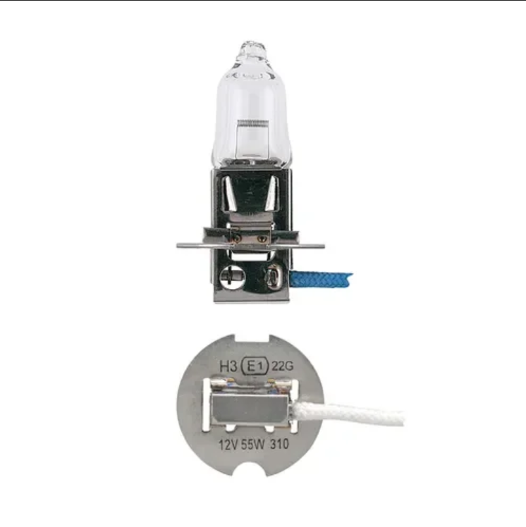 Narva 12V 100W PK22S HALOGEN HEADLIGHT GLOBES (Blister pack of 1) 48351