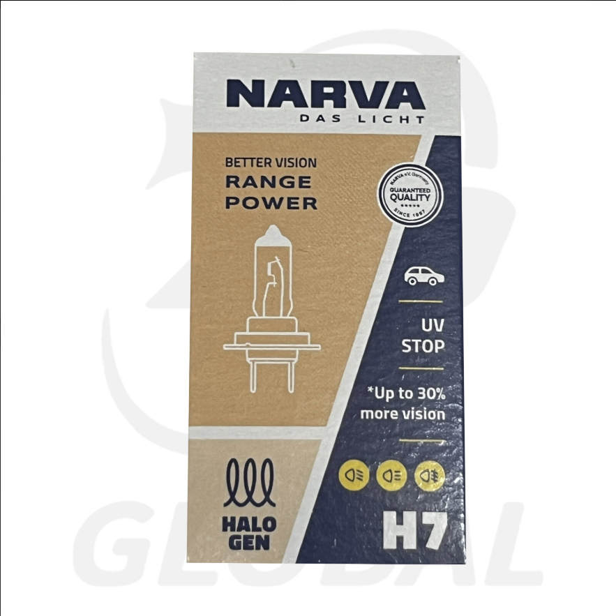 NARVA 12V H7 55W HALOGEN HEADLIGHT GLOBE ( Box of 1 )-48328