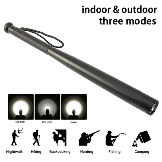 Baseball Bat Flashlight self-defense - Aluminum Alloy Light