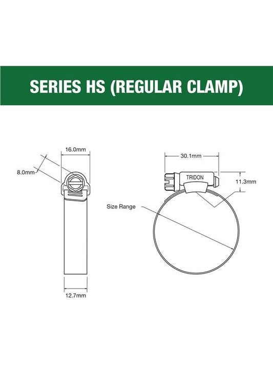 Tridon Hose Clamp 27-51mm HS024P - pack of 10